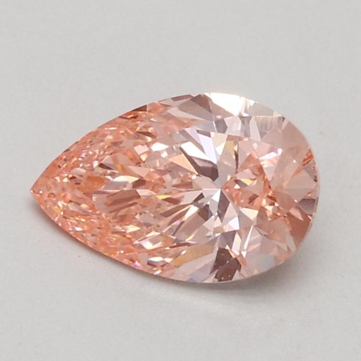 0.55 Ct. Fancy Intense Pink Pear Lab Grown Diamond