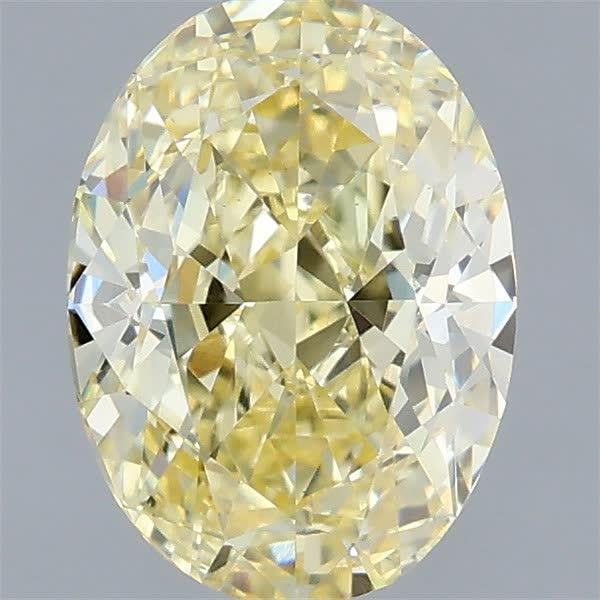 1.58 Ct. Fancy Intense  Yellow Oval Lab Grown Diamond