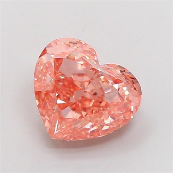 2.51 Ct. Fancy Intense Pink Heart Lab Grown Diamond