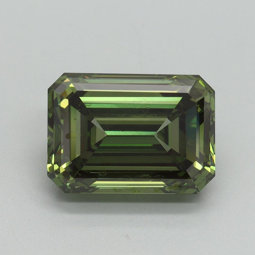 6.11 Ct. Fancy Vivid Green Emerald Lab Grown Diamond