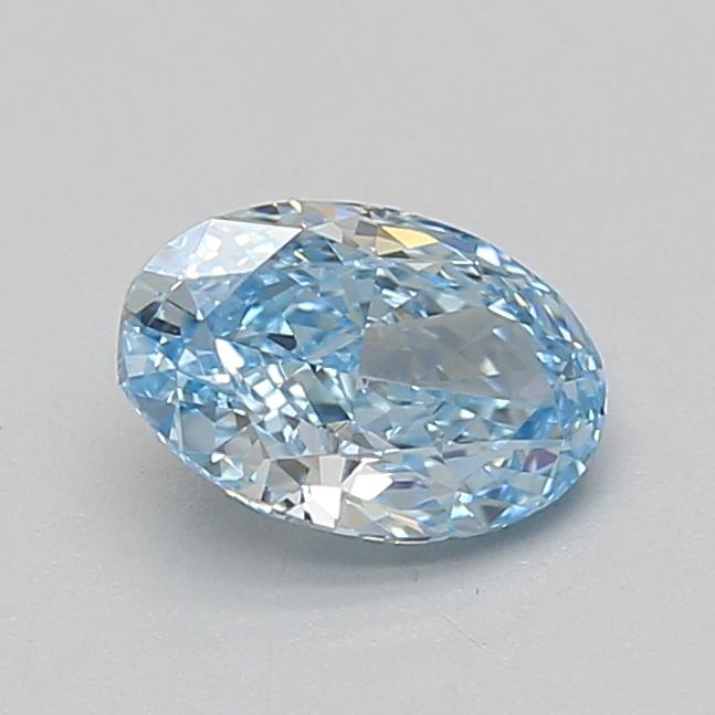1.08 Ct. Fancy Vivid Blue Oval Lab Grown Diamond