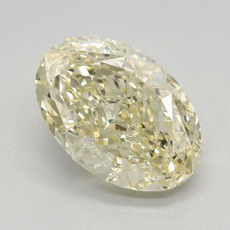 1.07 Ct. Fancy Light Yellow Oval Lab Grown Diamond