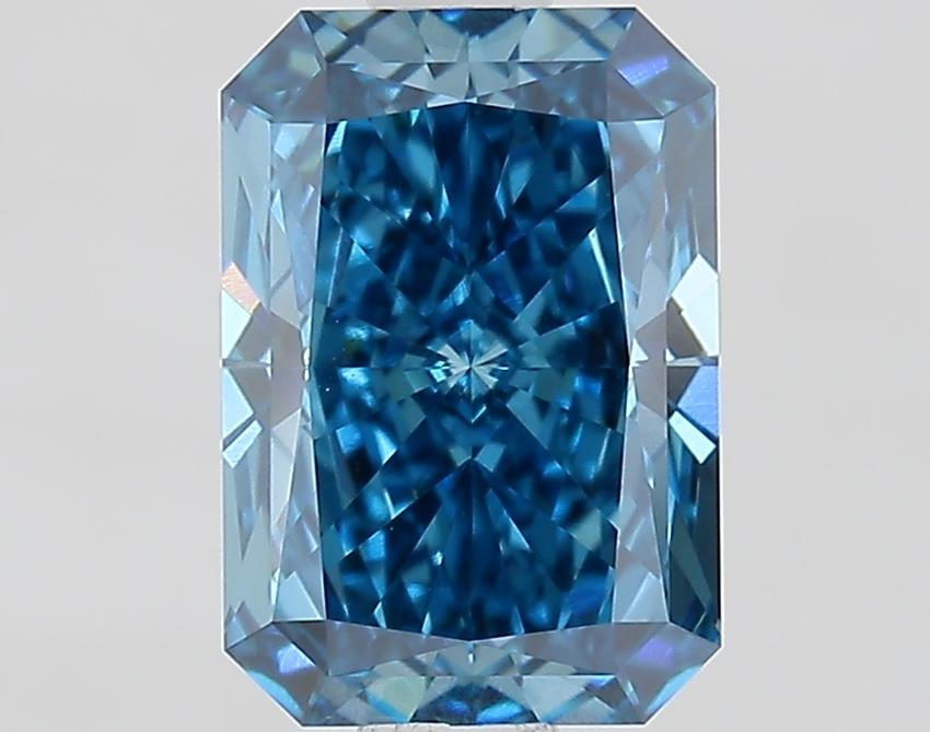 1.32 Ct. Fancy Vivid Blue Radiant Lab Grown Diamond