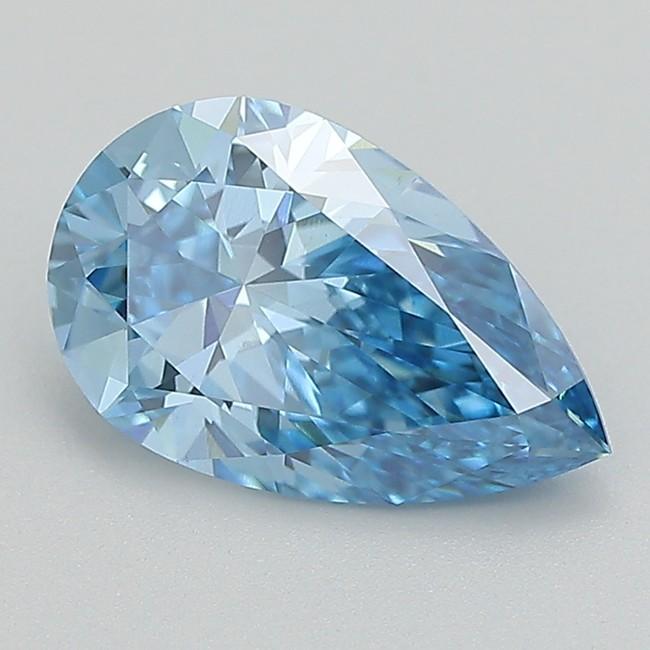 2.01 Ct. Fancy Vivid  Blue Pear Lab Grown Diamond