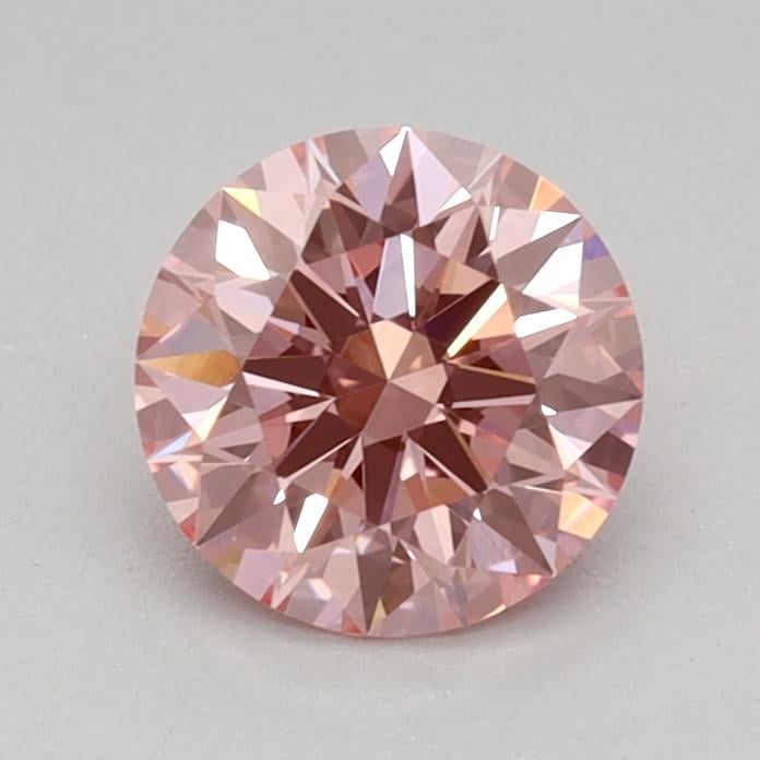 0.62 Ct. Fancy Vivid Pink Round Lab Grown Diamond