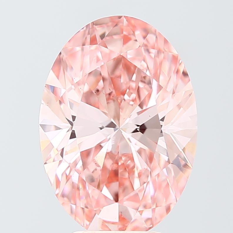 5.00 Ct. Fancy Vivid Pink Oval Lab Grown Diamond