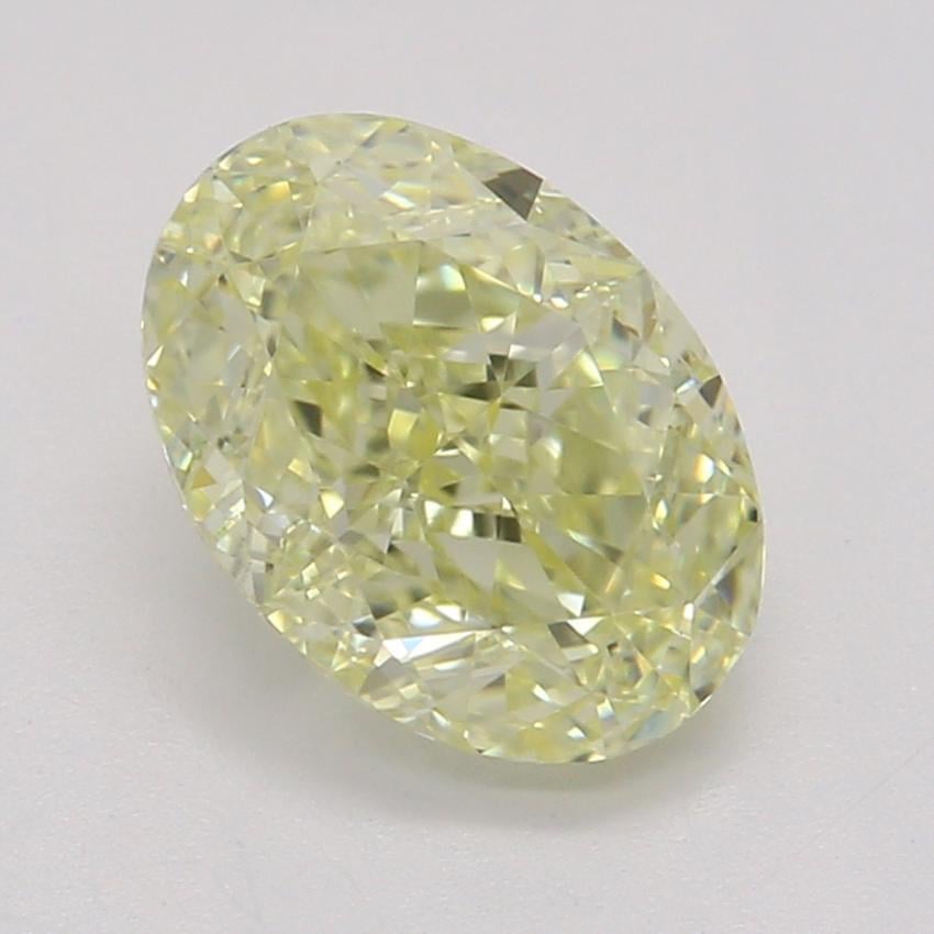 1.06 Ct. Fancy Light Yellow Oval Diamond