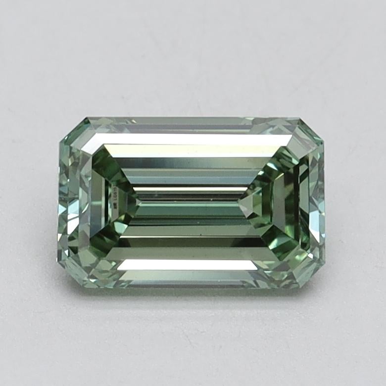 1.01 Ct. Fancy Intense Pacific Green Emerald Lab Grown Diamond