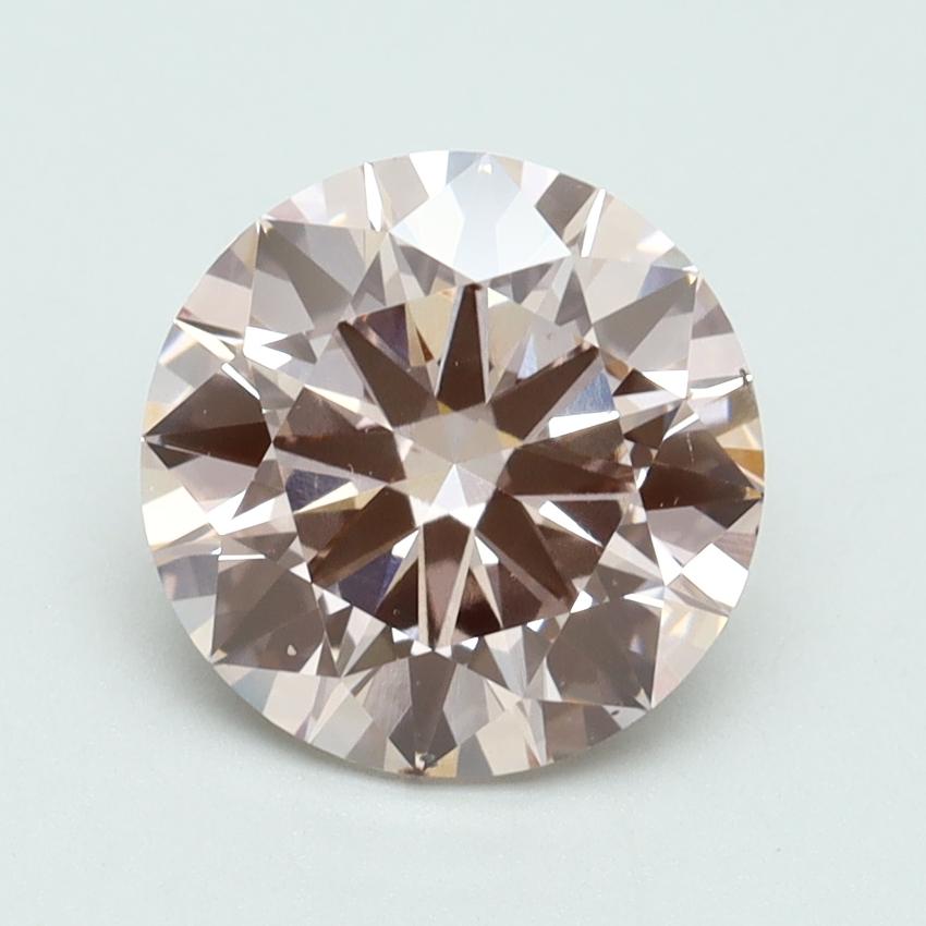 2.53 Ct. Fancy Intense Pink Round Lab Grown Diamond