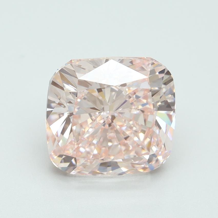 4.03 Ct. Fancy Intense Pink Cushion Lab Grown Diamond