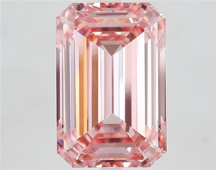 10.07 Ct. Fancy Vivid  Pink Emerald Lab Grown Diamond