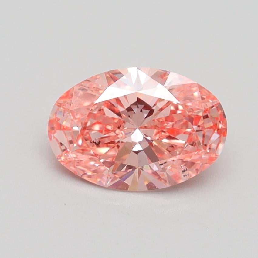 1.07 Ct. Fancy Intense Pink Oval Lab Grown Diamond