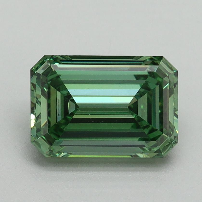 1.57 Ct. Fancy Vivid Green Emerald Lab Grown Diamond