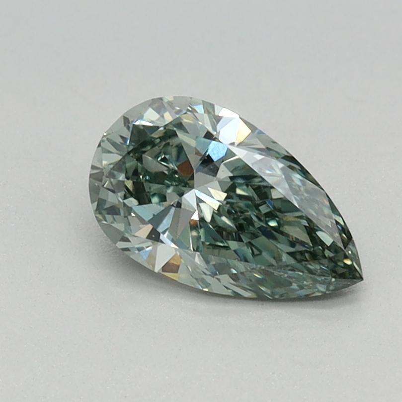 0.50 Ct. Fancy Vivid Green Pear Lab Grown Diamond
