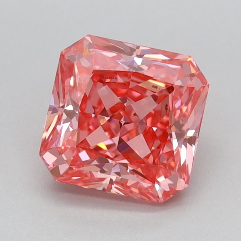 1.08 Ct. Fancy Vivid Pink Radiant Lab Grown Diamond