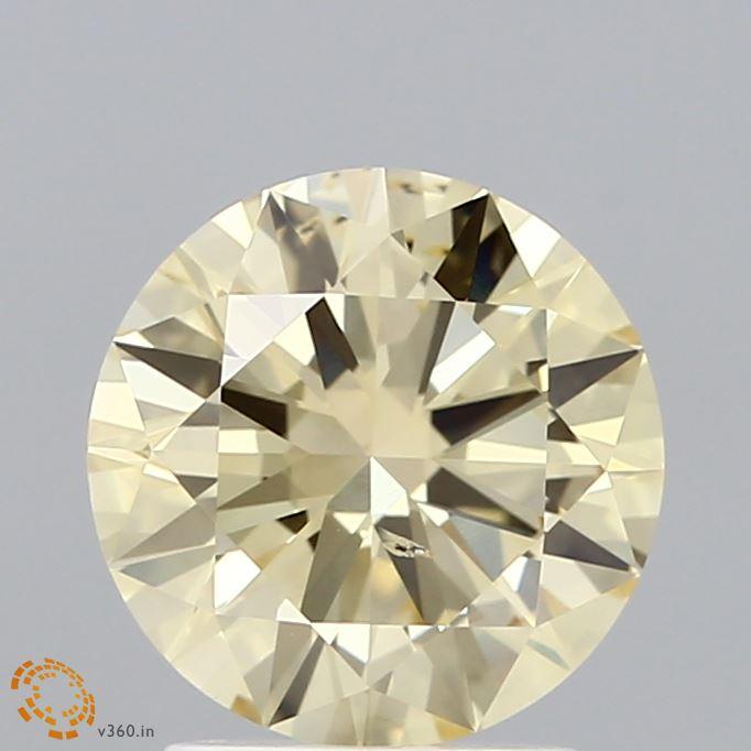 2.01 Ct. Fancy Intense Yellow Round Lab Grown Diamond