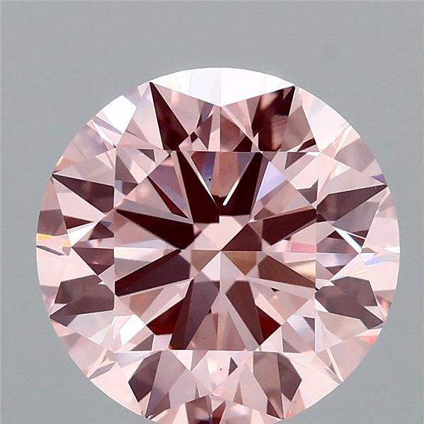 3.00 Ct. Fancy Intense Pink Round Lab Grown Diamond