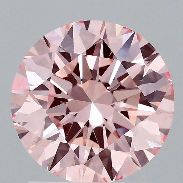1.64 Ct. Fancy Vivid Pink Round Lab Grown Diamond