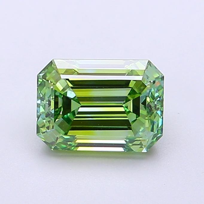 1.53 Ct. Fancy Vivid Green Emerald Lab Grown Diamond
