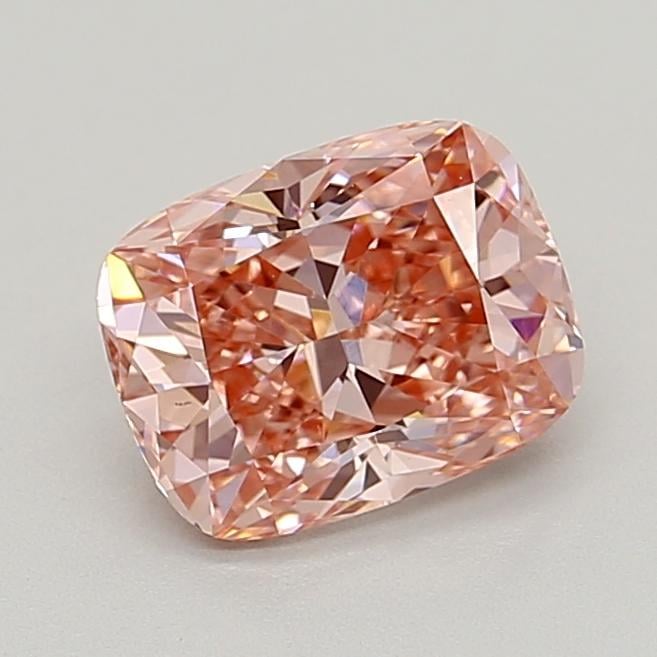 1.96 Ct. Fancy Vivid  Pink Cushion Lab Grown Diamond
