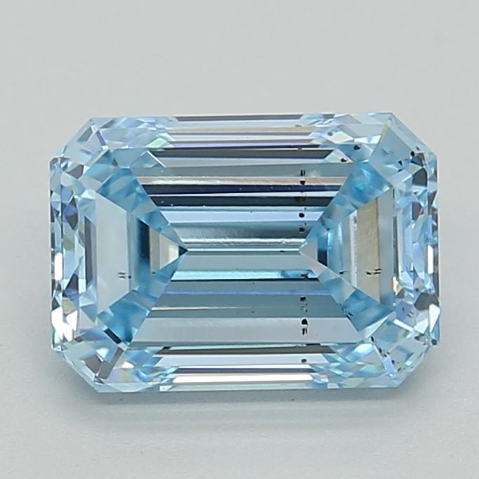 2.01 Ct. Fancy Intense Blue Emerald Lab Grown Diamond