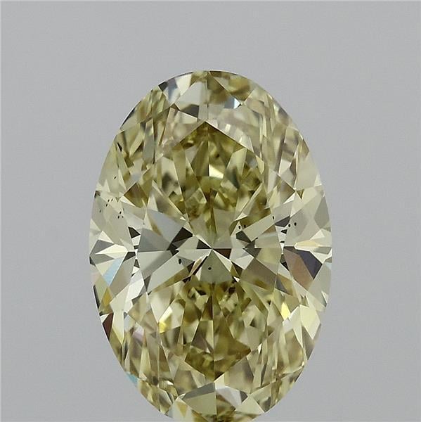 3.00 Ct. Fancy Intense Yellow Oval Lab Grown Diamond