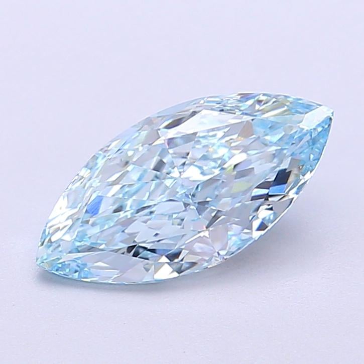 1.27 Ct. Fancy Vivid  Blue Marquise Lab Grown Diamond