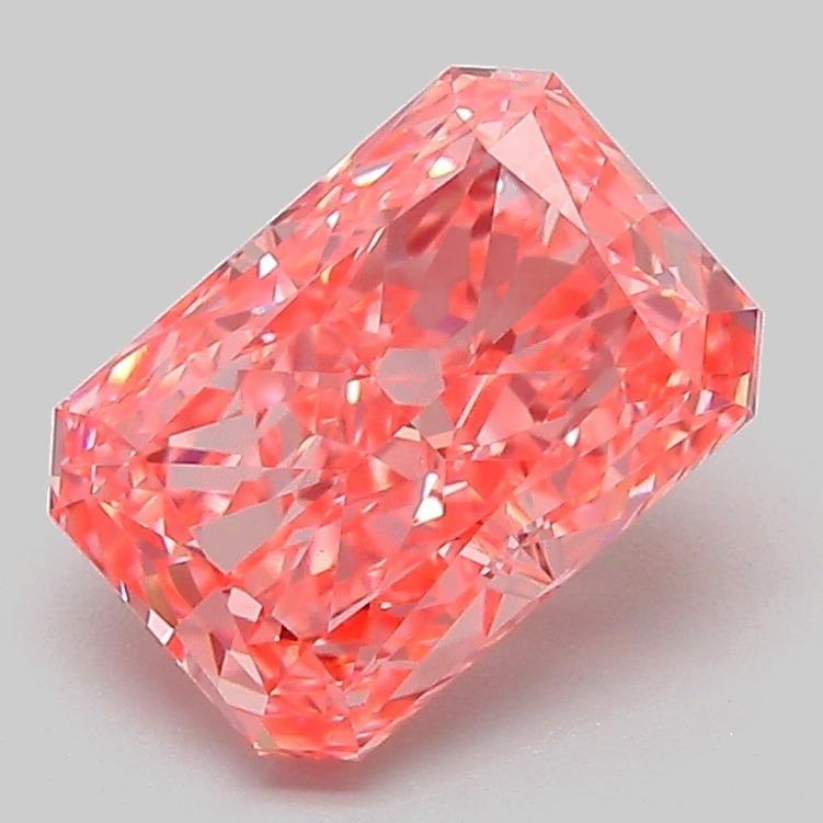 2.05 Ct. Fancy Vivid Pink Radiant Lab Grown Diamond