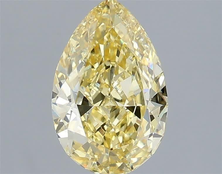 1.59 Ct. Fancy Intense Yellow Pear Lab Grown Diamond