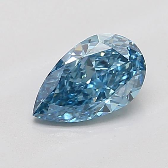 0.81 Ct. Fancy Vivid Blue Pear Lab Grown Diamond