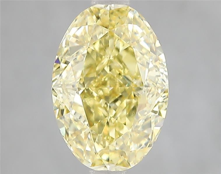 3.01 Ct. Fancy Vivid Yellow Oval Lab Grown Diamond