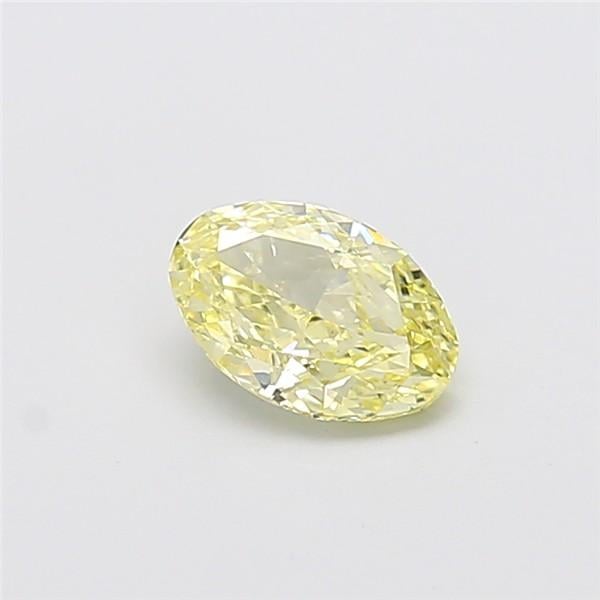 1.03 Ct. Fancy Light Yellow Oval Lab Grown Diamond
