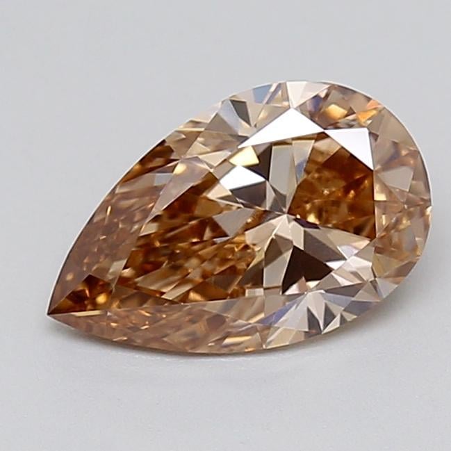 1.03 Ct. Fancy  Brown Pear Lab Grown Diamond