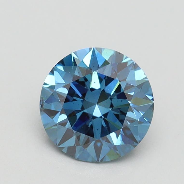 1.0 Ct. Fancy Vivid Blue Round Lab Grown Diamond