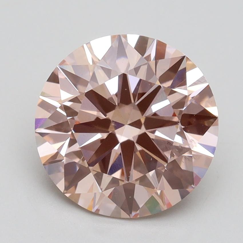 2.62 Ct. Fancy Light Pink Round Lab Grown Diamond