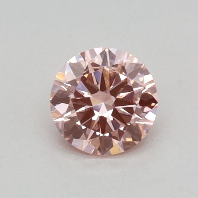 0.32 Ct. Fancy Vivid Pink Round Lab Grown Diamond