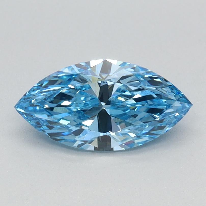 0.70 Ct. Fancy Vivid Blue Marquise Lab Grown Diamond