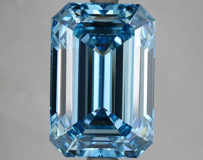 5.10 Ct. Fancy Intense Blue Emerald Lab Grown Diamond