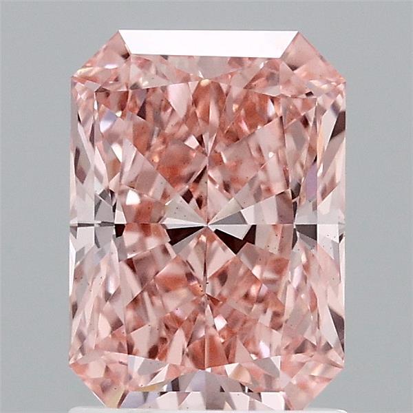 1.60 Ct. Fancy Vivid Pink Radiant Lab Grown Diamond