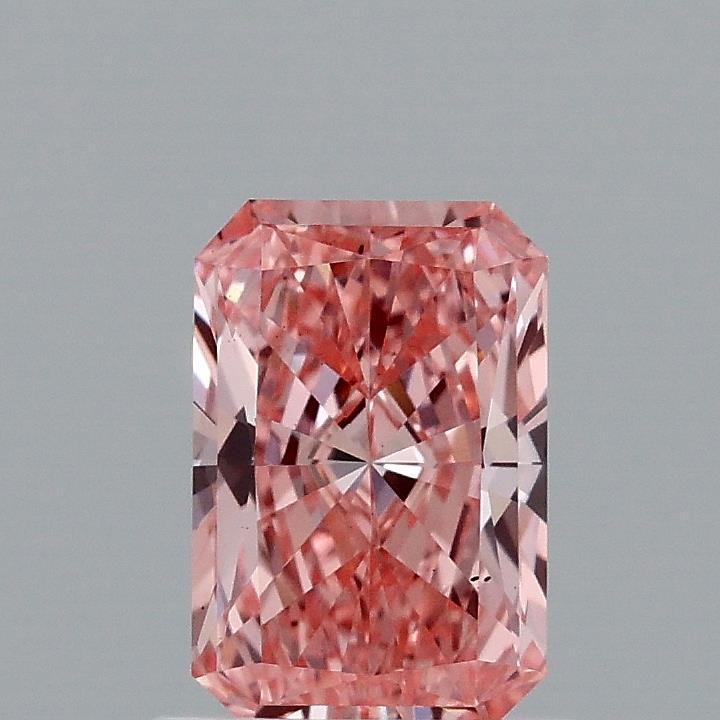 0.93 Ct. Fancy Vivid Pink Radiant Lab Grown Diamond