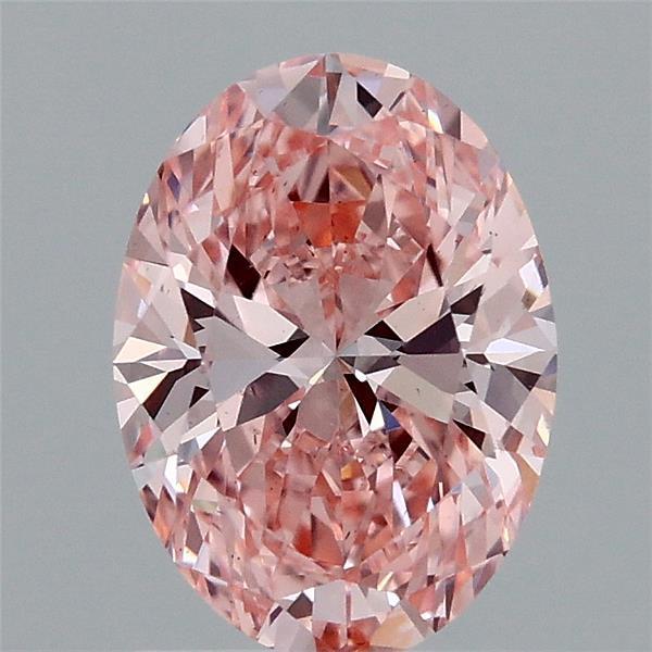1.37 Ct. Fancy Vivid Pink Oval Lab Grown Diamond