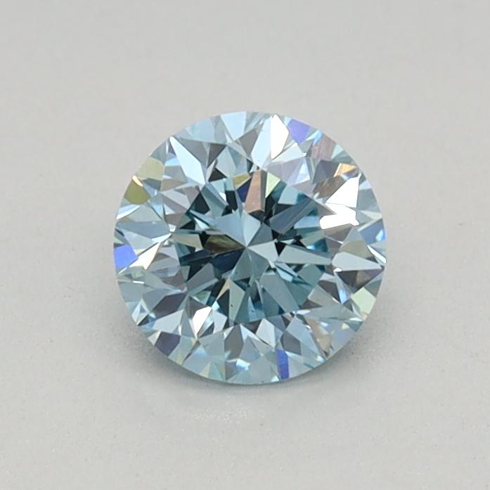 0.39 Ct. Fancy Vivid Blue Round Lab Grown Diamond