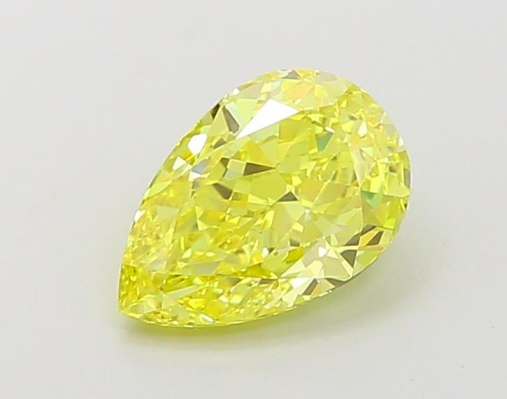 1.5 Ct. Fancy Vivid Yellow Pear Lab Grown Diamond