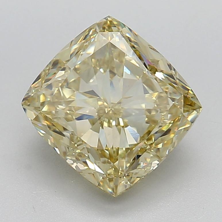 4.03 Ct. Fancy Intense  Yellow Cushion Lab Grown Diamond