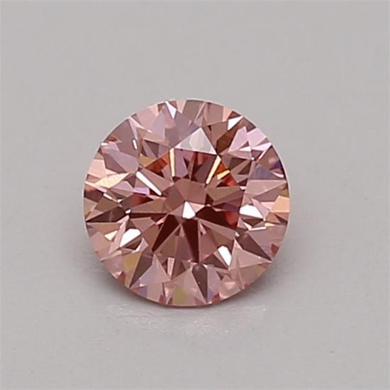 0.40 Ct. Fancy Vivid Pink Round Lab Grown Diamond