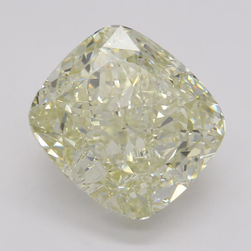 6.79 Ct. Fancy Light Brownish Greenish Yellow Cushion Diamond