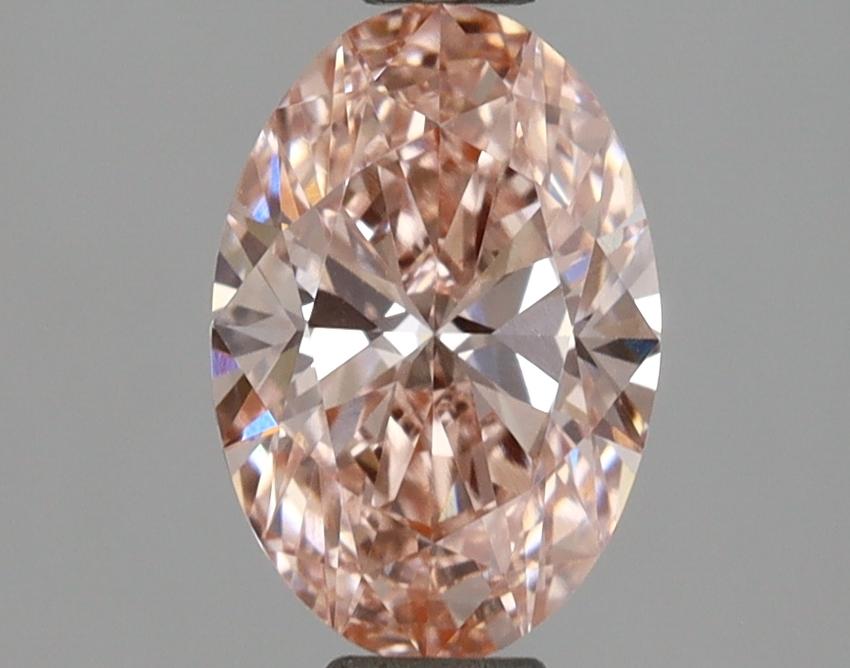 1.07 Ct. Fancy Vivid Pink Oval Lab Grown Diamond