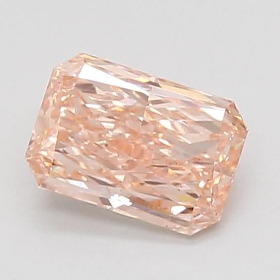 1.03 Ct. Fancy Intense Orangy Pink Radiant Lab Grown Diamond