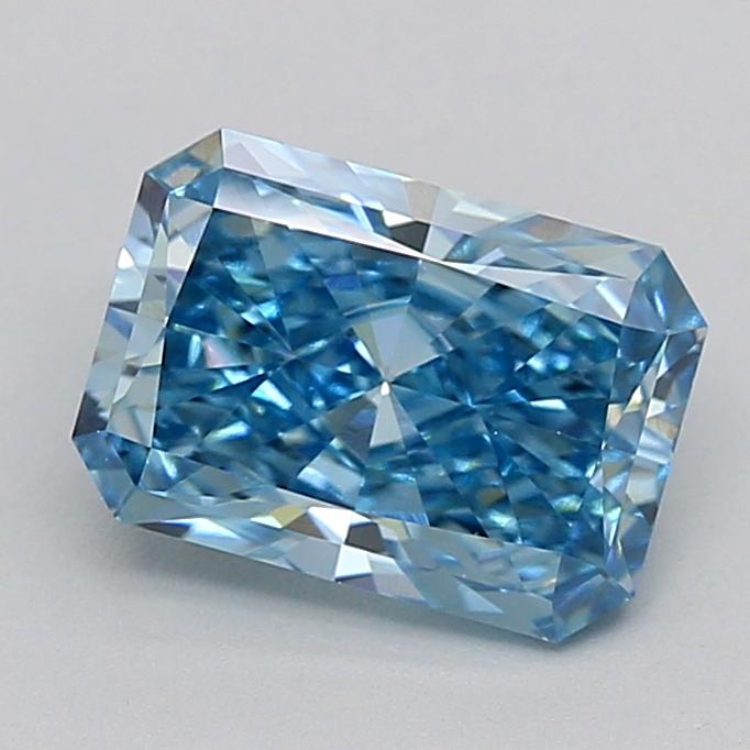 1.51 Ct. Fancy Vivid  Blue Radiant Lab Grown Diamond