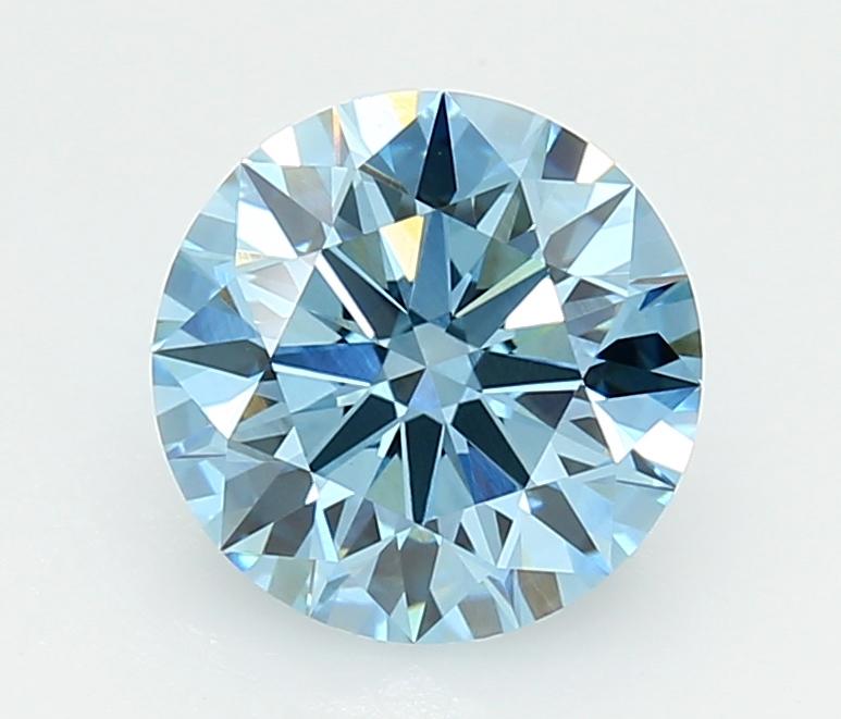 2.01 Ct. Fancy Vivid  Blue Round Lab Grown Diamond
